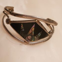 Small Childrens Girls * Cuff Bracelet * Abalone Shell