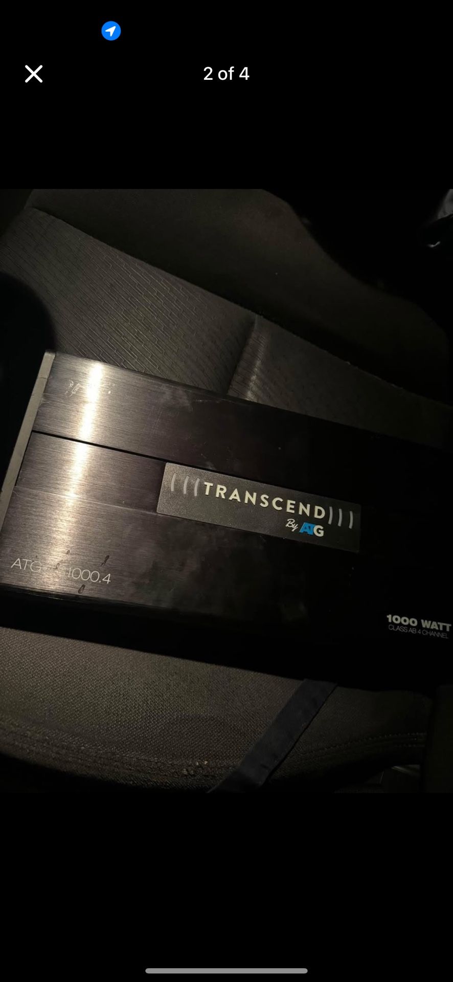 ATG Audio Transcend Series 1000w Class A/B 4-Channel Amplifier, 100w x 4 - ATG-TS1000.4