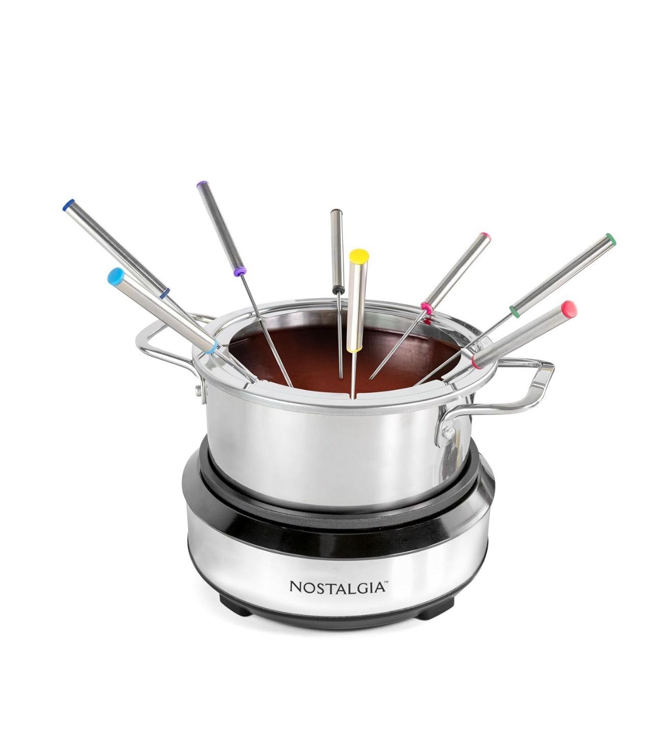 Nostalgia Stainless Steel Electric Fondue Pot - 8 Cup