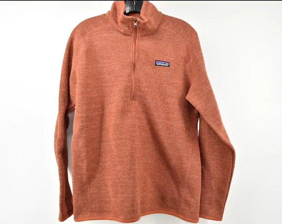 Patagonia Women's Orange 1/4 Zip Pullover Better Sweater Large