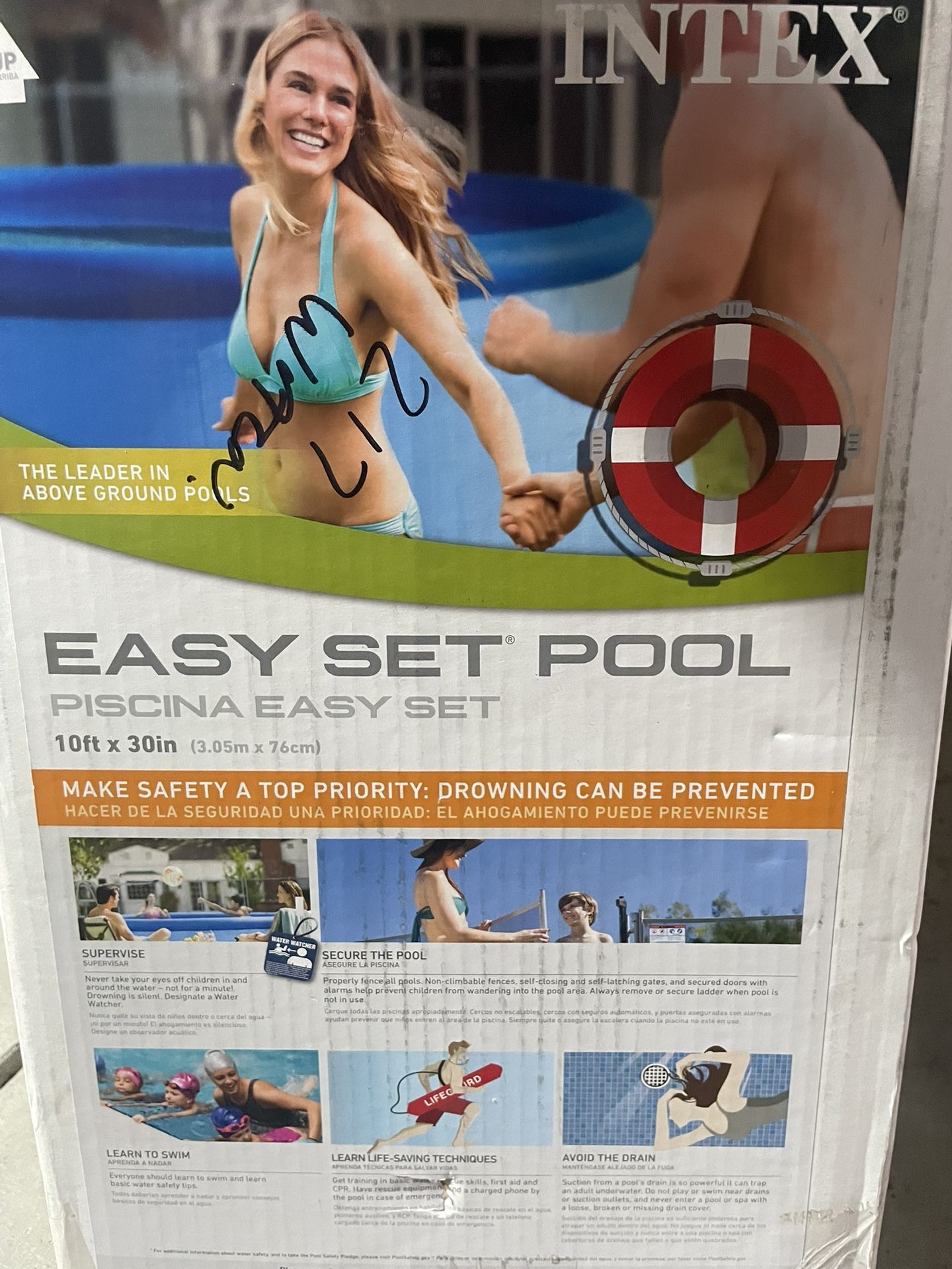 Intex Easy Set Inflatable Swimming Pool With Pump And Cover