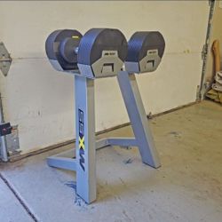 MX55_Adjustable_dumbell and Rack