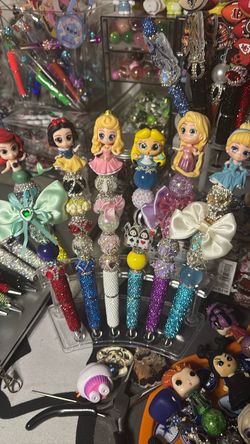 Disney Princess Beaded Rhinestone Pens Set