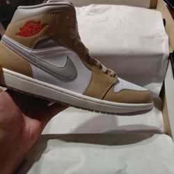 Air Jordan 1 Mid (Hemp/fire-white 