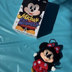 Mickey Family Cute Together Keychain Plush