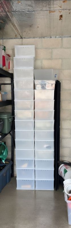 shoe boxes.
