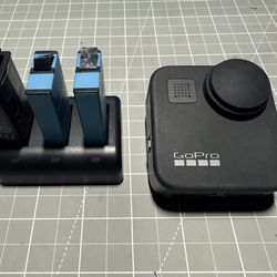 GoPro Max 360 Camera + 3 Batteries & Triple Charger Bundle