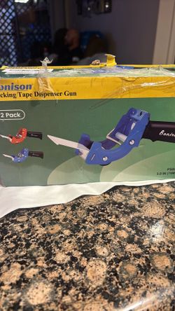 Packing tape dispenser gun