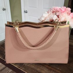 Dust Pink Crossi Handbag/Crossbody With Gold Accents