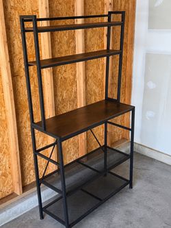 Industrial Bakers Rack with Shelves