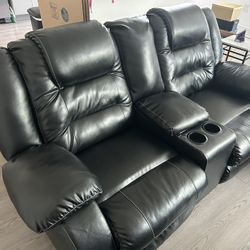 Black 2 Set Couches 