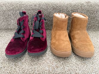 Girls 2 Pairs of Boots Cat & Jack Size 11