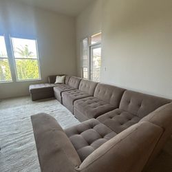 Brown Section Couch 