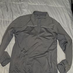 ADIDAS Grey Quarter zip L