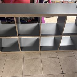 IKEA 2x4 Gray Shelf 
