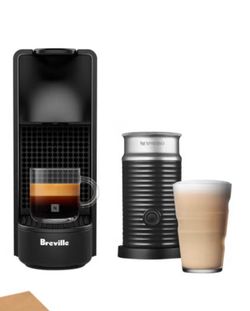 Nespresso Essenza Mini Espresso Machine by Breville, with Aeroccino Milk Frother