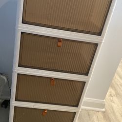 Stackable Storage Organizer Bins On Wheels - New 