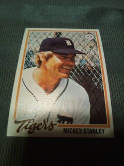 Vintage 1978 Mickey Stanley,Detroit tigers/Topps card #232