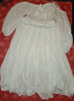 Sheer white maxi dress