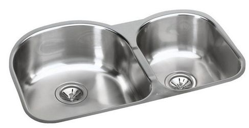 Elkay 31 Inch Undermount Double Bowl Stainless Steel Sink