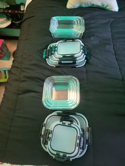 16 pcs glass set of food storage  containers