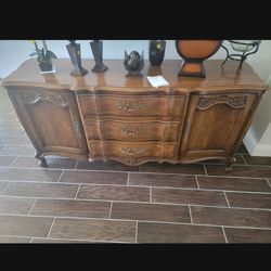 Solid wood buffet.