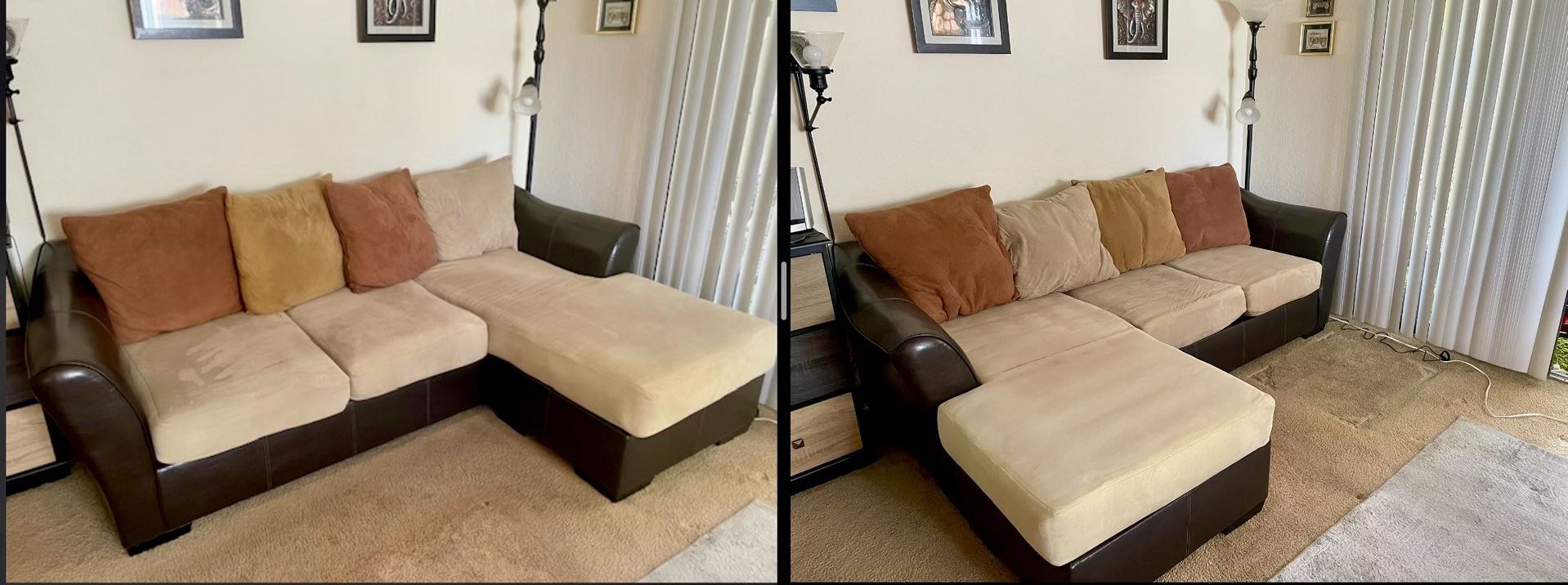 Couch – Perfect Condition, Reversible Sectional - Left or Right Sided!