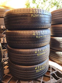 235 65R 17 KUMHO CRUGEN TIRE 2356517 USED TIRES (SET) MOUNT BALANCE INCLUDED