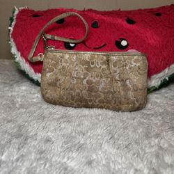 Coach Gold  Wristlet 