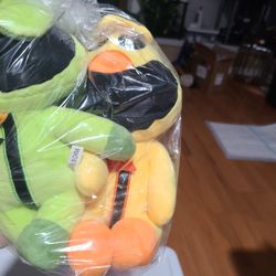 2 Smiling Critters Plush Dolls