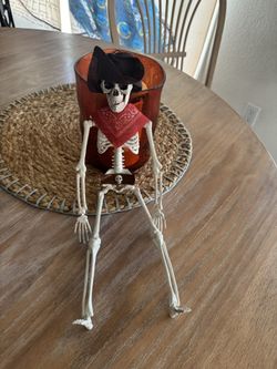Cowboy Small Med Skeleton Decor