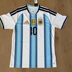 NEW adidas Argentina Messi #10 Men’s MEDIUM Jersey KA8117 2026 World Cup