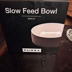 Slow Feed Bowl Sz M New 