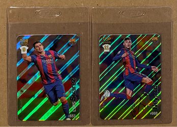 FC Barcelona Top 2016 Foil Cards Luis Suarez & Neymar