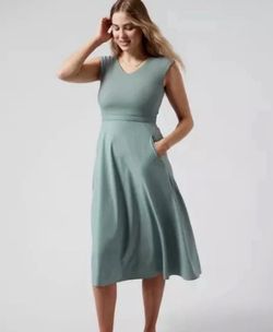 Women’s Athleta Ryder Dress With Pockets Size L/P Large Petite