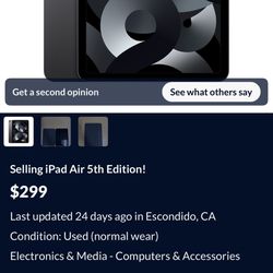 iPad Air 5th Gen 64GB with Official Apple Case