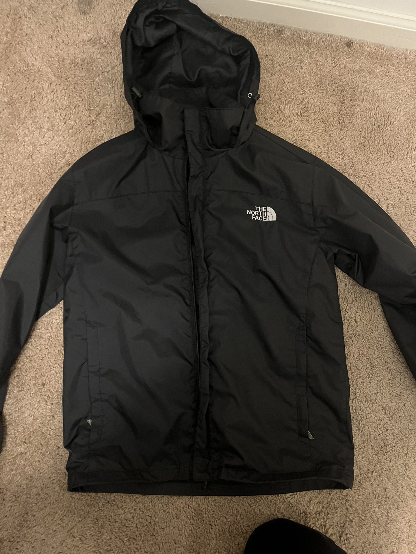 north face rain jacket size L