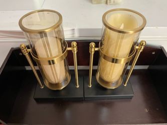 Glass Candle Set