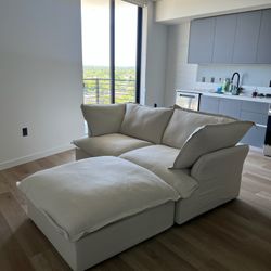 Beige Cloud Sofa (Free Delivery)
