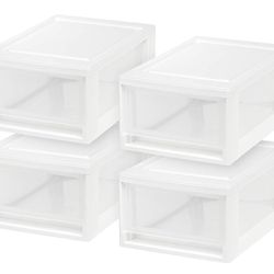 IRIS USA 6 Quart Compact Stacking Storage Drawer