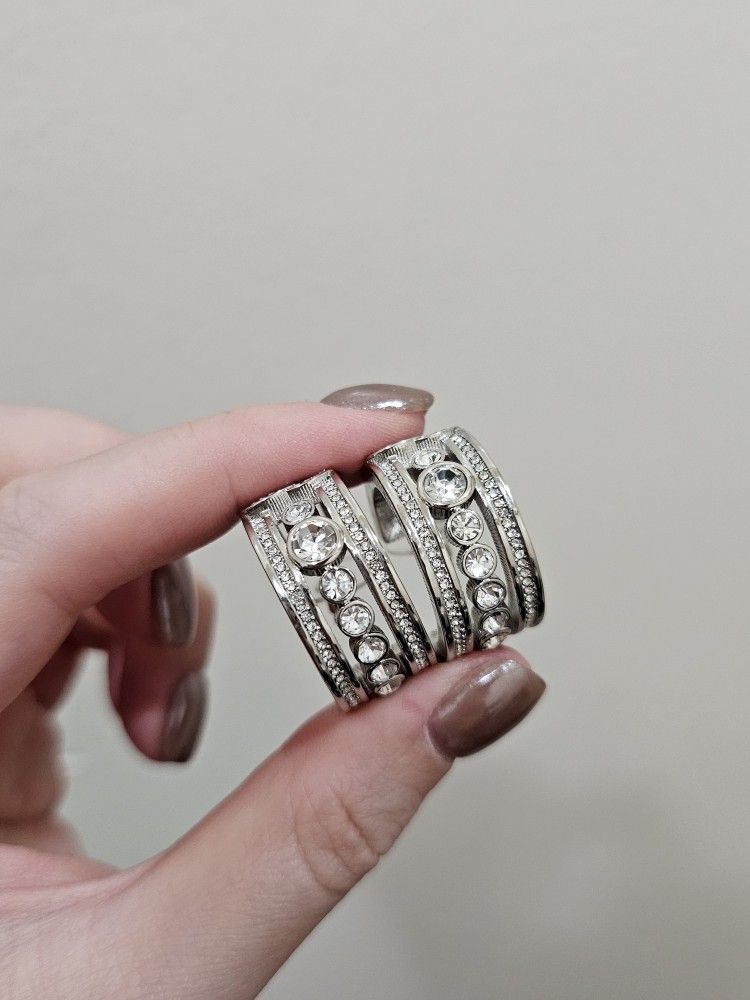 Vintage Crystal Hoop 