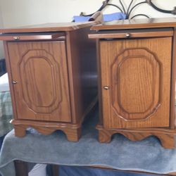Solid Wood Oak Side Tables