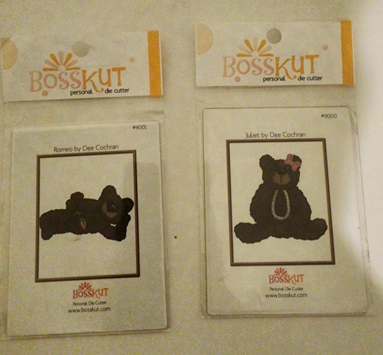 Bosskut Personal Die Cutter-Set/2 Bears BNIP