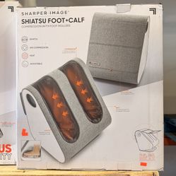 Sharper Image Shiatsu Foot + Calf Massager Brand New In Box 