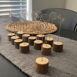 Wooden Number/Name Stands For Tables
