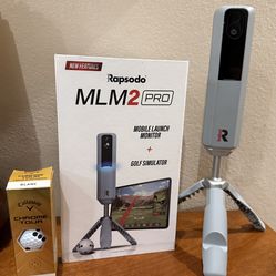 Rapsodo MLM2 Pro Mobile Launch Monitor and golf simulator