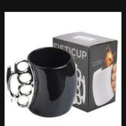 Porcelain Brass Knuckle Drinking Cup