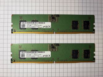 Micron 16GB (2x8GB) DDR5 4800MHz UDIMM RAM Kit