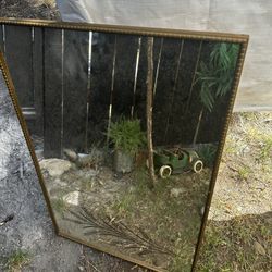 Vintage Gold Mirror Wall Decor 