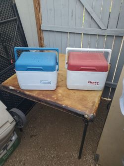 2,personal  ice Cooler, by Rubermaid  and HOTTTOTE 6 I ASK  $35.00 for the pair